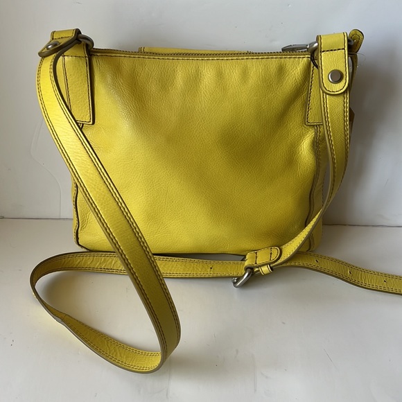 Fossil Marlow Crossbody Bag Leather Citrus Shoulder Bag New - Picture 4 of 16